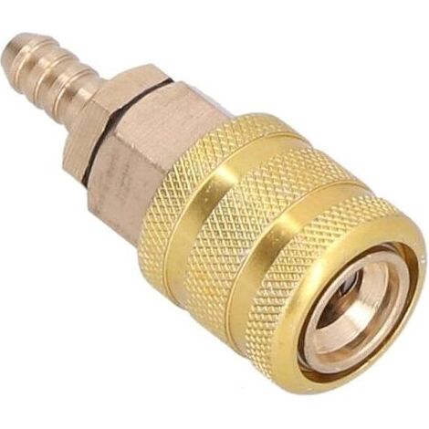 Mandrin de Gonflage de Pneu de 6,5 mm, Adaptateur Connecteur de Valve de Pneu en Laiton de Voiture, Adaptateur de Gonflage à Connexion Rapide, Raccord de Gonfleur de Pneu pour Valve de Pneu (1/5)