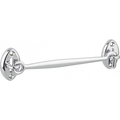 Gancio mobile con occhiello, cromato 15cm, ferma porta, finestra, bagno - THIRARD