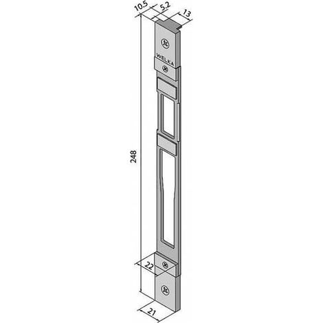 Contrapiastra ajustable inoxidable 860.02.10.0 Welka