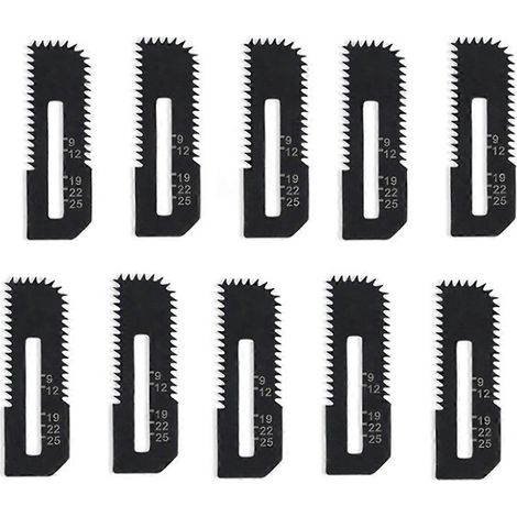 Lot de 10 lames de scie à découper les plaques de plâtre pour scie à découper sans fil (1/4)