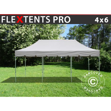 Pop up gazebo FleXtents PRO "Peaked" 4x6 m Latte