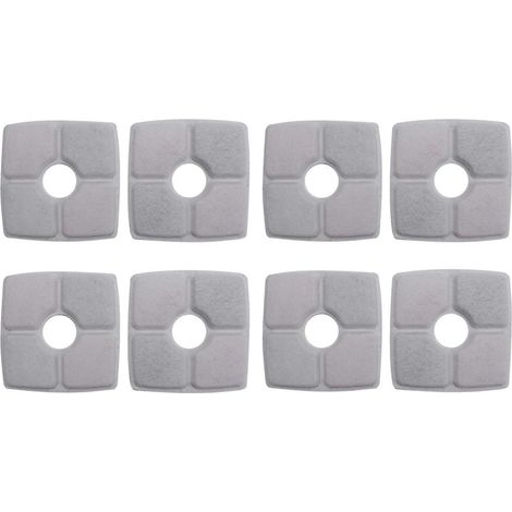 Quadratische Brunnenfilter, 8er-Pack Brunnenfilter, passend für 2,5-l-Haustierblumenbrunnen, Ionen-Ex (1/4)