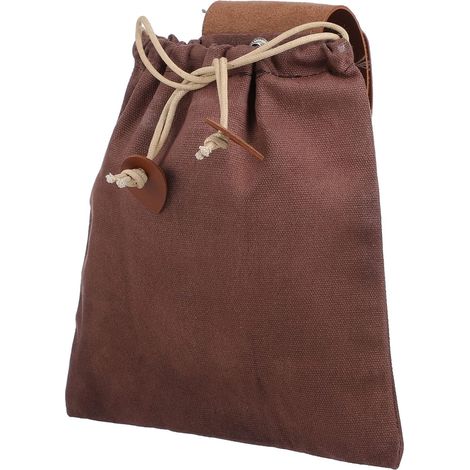 1 PC Sac De Cueillette Pochette En Toile En Cuir Sac De Cueillette De Fruits Sac De Chasse Aux Champignons Sac Banane En Cuir Ceinture En Cuir Pochette À Outils En Cuir Cueillette (1/5)