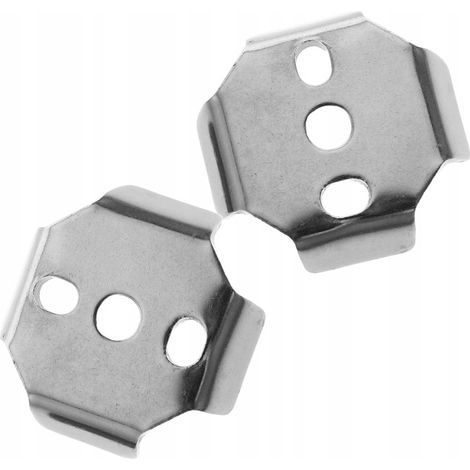 Accessori di montaggio per portasciugamani resistenti, finitura argento (1/5)