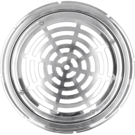 [Drenaje de suelo] + rejilla redonda de acero inoxidable de 22 cm para piscinas, accesorio para sistemas de drenaje especiales. (1/5)