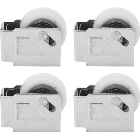 Roulettes Pour Porte Coulissante - Acier Inoxydable Et POM - Diamètre 37 mm - Pour Portes De Terrasse Armoires Et Fenêtres - Lot De 4 (1/5)