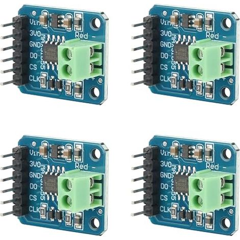 4 Pièces Module de Capteur de Température Thermocouple Type K MAX31855 avec Interface SPI 3-5V DC Lot (1/5)