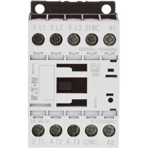 Comando modulare Eaton dilm9-01 9A 110V AC 3 poli