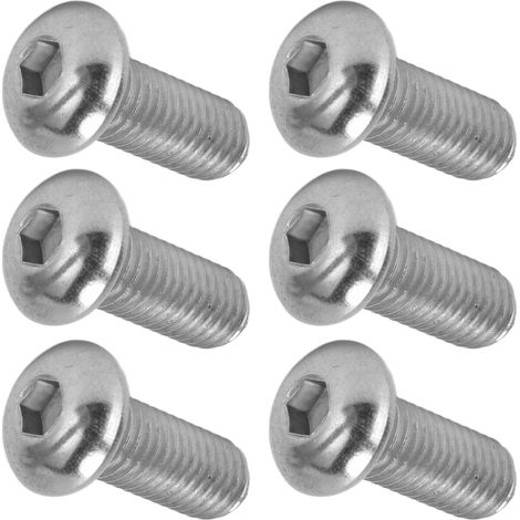 Kit de 30 vis à tête cylindrique à six pans creux en acier inoxydable A2, filetage M10x1,5 et M10x25 (1/5)