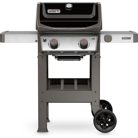 Weber – Barbecue à gaz 2 brûleurs – Puissance 7,77 kW – Surface de cuisson 51x46 cm – Étagères latérales – SKU 44010129