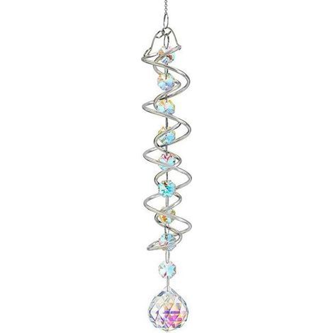 Attrape-soleil cristal - 1 pièce, 45cm carrelage éolien reflets lumière pour fenêtre maison jardin mariage - Type Étiquette (1/5)