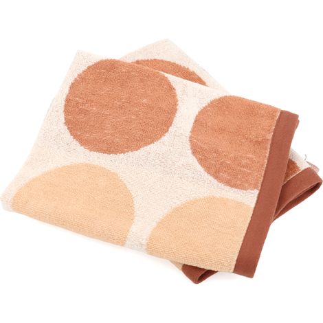 Lot de 2 torchons de cuisine éponge coton GLOBUS 50x50 cm (1/5)