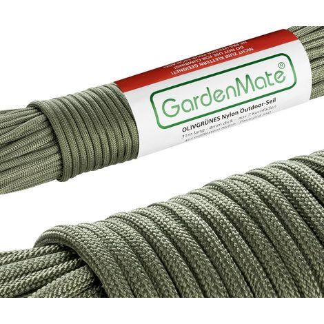 Nylon Rope 31m x 4mm Paracord 550 Strong Outdoor Gardening Camping (1/5)