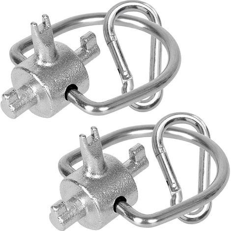 Outil de verrouillage des bouchons de climatisation compatible avec les fluides frigorigènes R22 410A. Assure la sécurité des systèmes de réfrigération. (1/5)