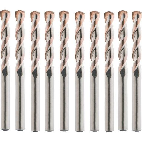 10 Forets Carbure Tungstène DIN ISO 5468 - Spécial Granit et Marbre 130° D. 6 x Lt. 100 x Lu. 54 x Q. 6 mm x Z2 - Diamwood