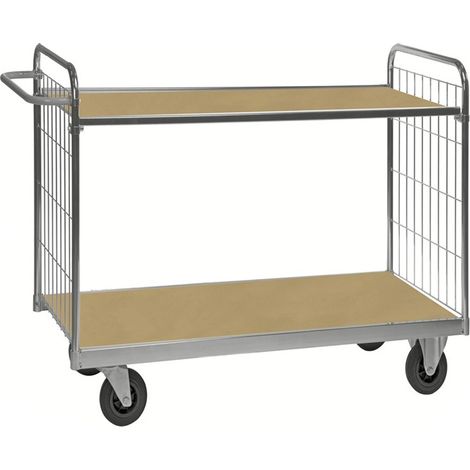 Kongamek ESD-Etagenwagen Serie 9000-S mit 2 Etagen 1000x600mm Ladefläche ohne Bremse