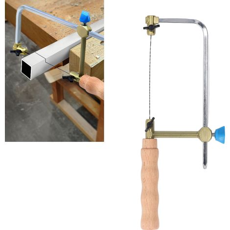 Dekupiersäge mit Holzgriff, U-förmige Stichsäge, Metallsäge, kleine Säge, Handsäge, Haushaltsdrahtsäge, Holzbearbeitungswerkzeuge (1/5)