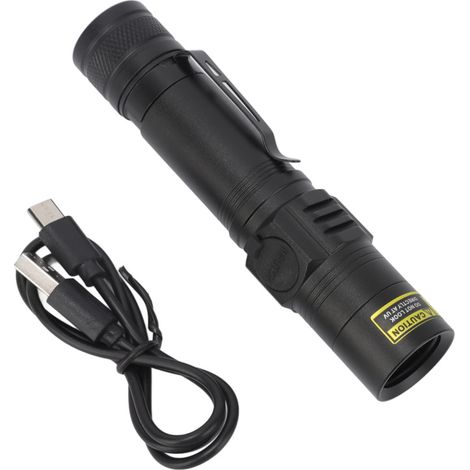 Wiederaufladbare 365-nm-UV-LED-Taschenlampe, energiesparende tragbare Schwarzlichtlampe, Skorpiondetektor