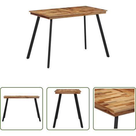 Bois de teck - Table à manger 120x62x76 cm bois massif de teck (1/5)