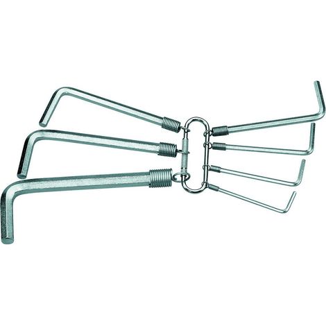 S 42-07 Set di cacciaviti angolari con anello 7 pezzi 2-8 mm