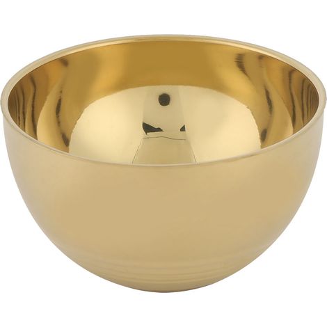 Bol en acier inoxydable double couche isolant thermique de 11,5 cm d'épaisseur, doré (1/5)