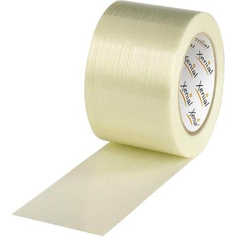 Filamentklebeband m.Längsfaden Breite 75mm Länge 50m S.100µ transparent XENIAL (1/2)
