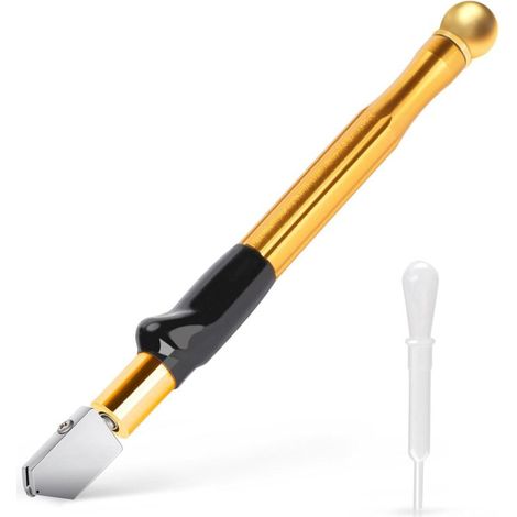 3 12 mm Professionnel Coupe Verre Self oiling cutter, Style Crayon outil coupe verre à pointe en carbure pour miroir en verre épais et mosaïque