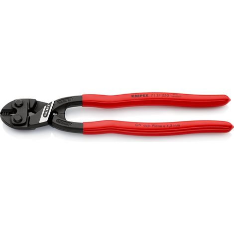 KNIPEX 71 31 250 CoBolt® XL Kompakt-Bolzenschneider mit Kunststoff überzogen schwarz atramentiert 250 mm