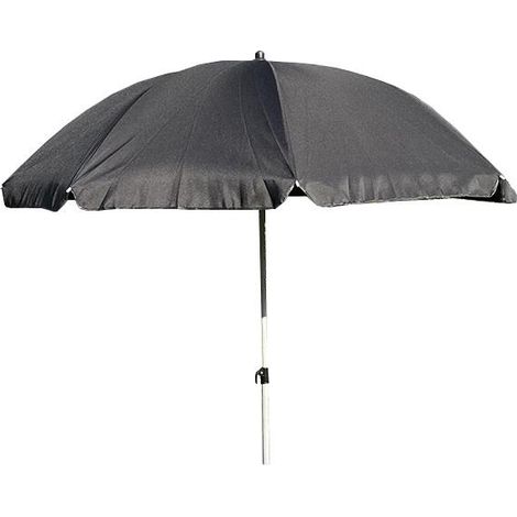 Black Tilt Adjustable Parasol Umbrella for Garden Beach or Patio Furniture 1.6m (1/5)