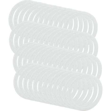 Joints d'étanchéité en silicone pour couvercles de bocaux à large ouverture, lot de 48 (1/5)