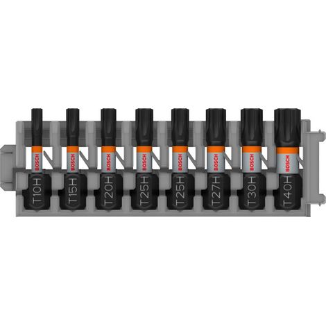 Bosch PRO TH Impact Bit Set, T10H, T15H, T20H, T25H (x2), T27H, T30H, T40H, 25 mm, 8 Stück (1/5)