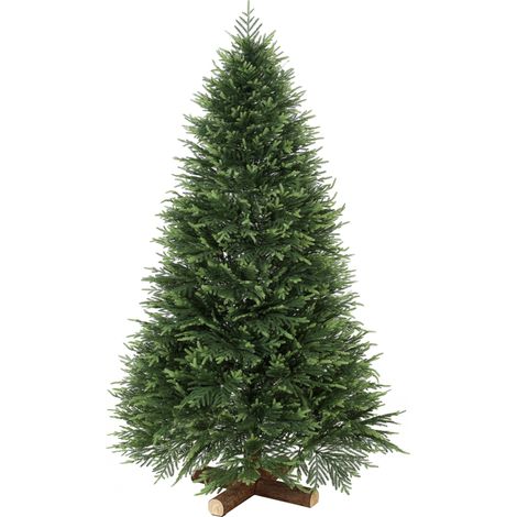 HOMCOM 7ft Artificial Christmas Tree, Auto Open, Fir Wood Base, Green (1/5)