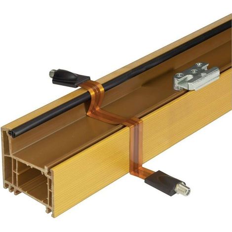 Cavo coassiale satellitare per antenna TV – Connettore femmina F a femmina F, 30 cm, rame puro, con passante per finestra incluso