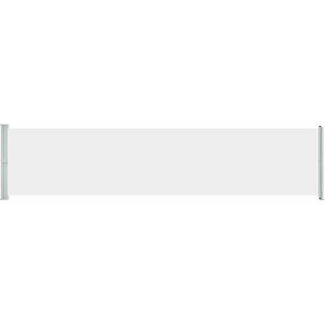 Maison Exclusive - Ausziehbare Seitenmarkise 140x600 cm Creme (1/5)