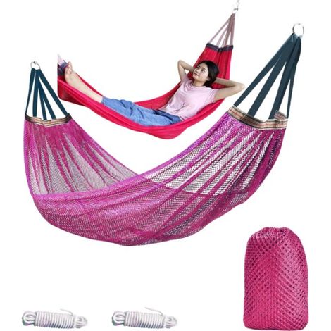 1 pezzo Amaca a rete traspirante per esterni, stabile capacità di carico, lettino relax da terrazza 260 x 130 cm per relax e tempo libero in 1 (1/5)