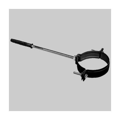 Collare reggitubo nero opaco - dm 80