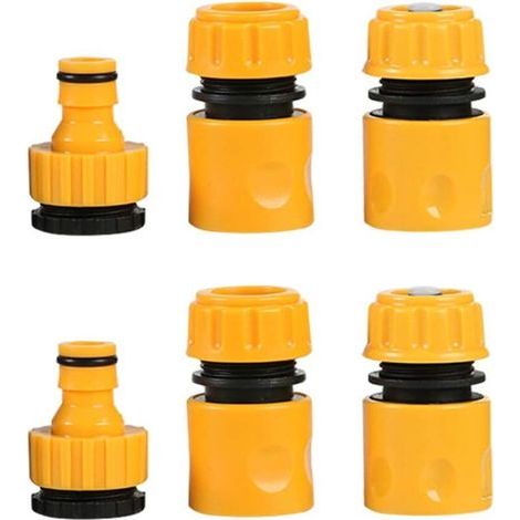 2 Pack (6 Pcs) Garden Hose Connector Kits with Tap Connectors (1/5)