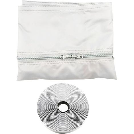 Kit di sigillatura per finestre di condizionatori portatili, componenti di scarico senza foratura, kit di sigillatura per la ventilazione di finestre incernierate di condizionatori. (1/5)