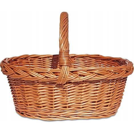 Cesta de mimbre para fruta, objetos pequeños, regalos y decoración. (1/5)