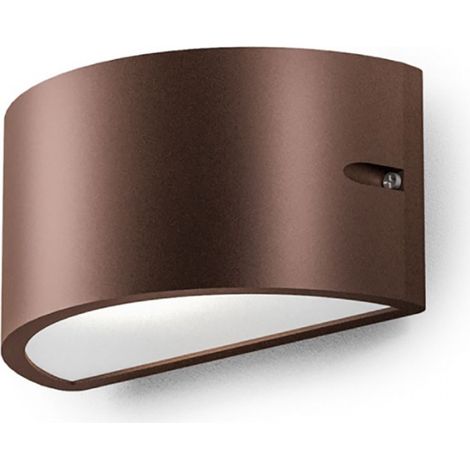 Applique esterno gea led lan led ip54 ges1052 e27 lampada parete biemissione classica