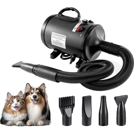 Secador de perros de alta potencia, temperatura regulable, funcionamiento silencioso, 2200 W. (1/2)