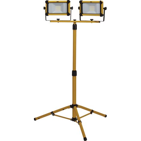 Draper 2x10W SMD LED Tripod Site Light – 2200 Lumens, Portable 220V Work Light with Adjustable Tripod