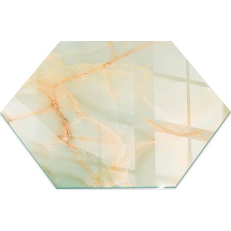 Plaque de protection en verre trempé de sol décorative imprimée sous cheminée Motif marbré abstrait h40 cm (1/5)