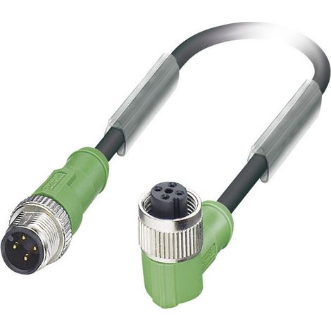 Phoenix Contact 1668506 Sensor-/Aktor-Steckverbinder, konfektioniert M12 Stecker, gerade, Buchse, ge