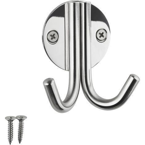 Garderobenhaken ELEN 65 x 78 x 33 mm Edelstahl poliert (1/5)