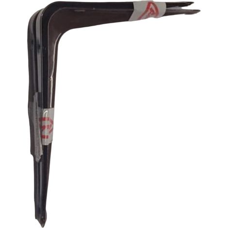 FISCHER - COPPIA REGGIMENSOLE NERVATE PER ARREDO CASA 300x350MM - COLORE MARRONE