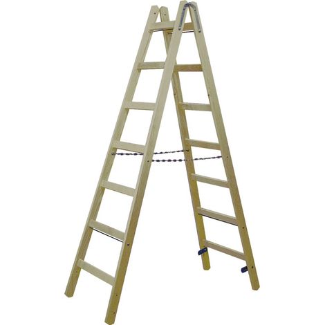 Krause Stabilo Holz Doppelleiter 2x4-2x12 Klappleiter Stehleiter Holzleiter