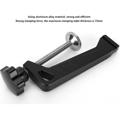 Clip de fixation de goulotte type 45, en alliage d'aluminium, pour outils de travail du bois, 75 mm (1/3)