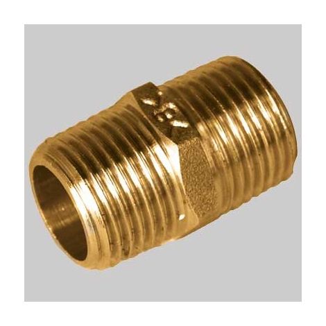 NIPLES LUNGO 7 FILETTI OTTONE GIALLO 3/8