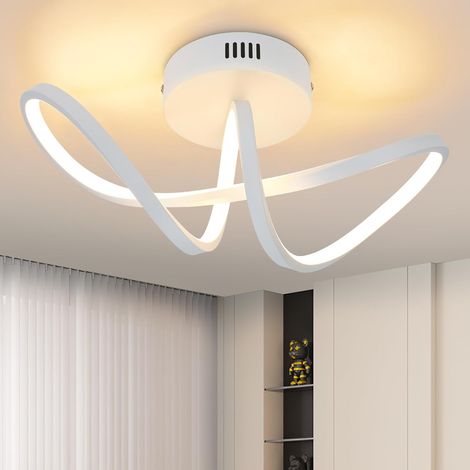ZMH Plafonnier Salon Plafonnier Chambre Lampe de Salon Moderne Blanc 12W Lampe de Cuisine Design 3000K Blanc Chaud Lampe de Chambre Éclairage de Plafond Intérieur LED pour Couloir Cuisine (1/4)